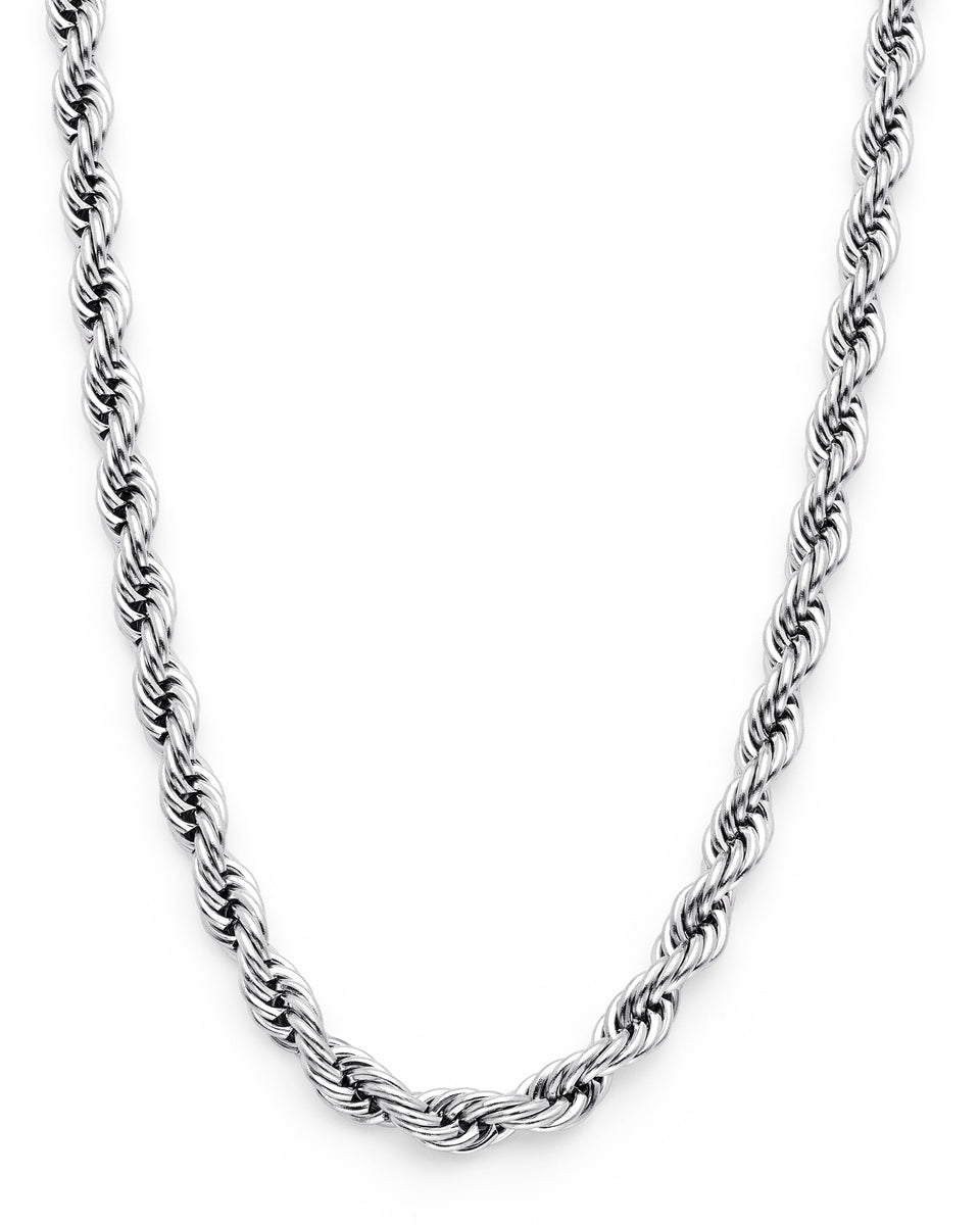 Men Stainless Steel 24 inch 8mm Rope Necklace Men’s main image 1