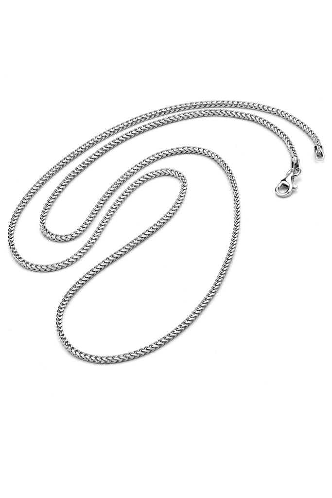 Unisex Sterling Silver 925 Italian Franco Chain Necklace 1.5MM 16" 18" 20" 24" 26" 30"