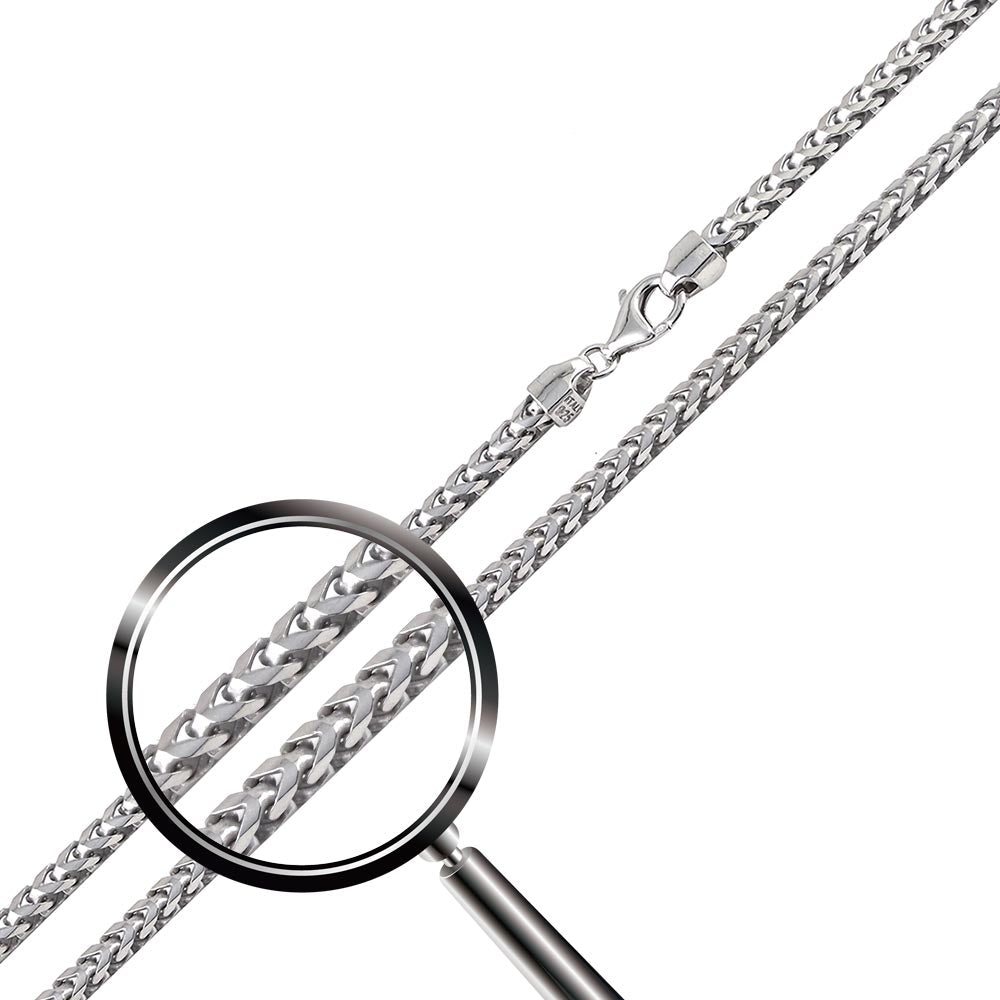 Men's 2.3MM Sterling Silver 925 Italian Rope Necklace Chain 16 18 20 –  Metal Masters Co.