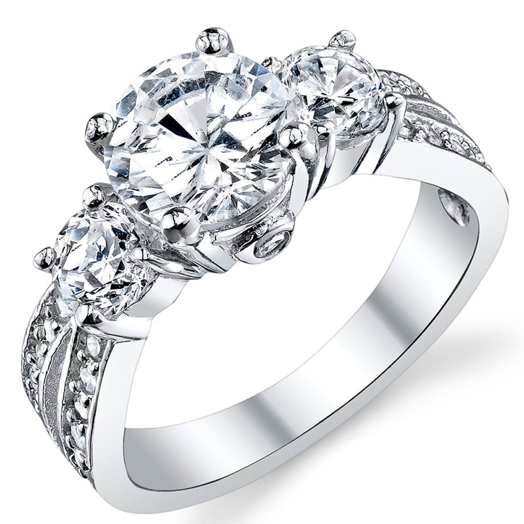 Women's Channel Set Engagement Ring #1473 - Seattle Bellevue | Joseph  Jewelry
