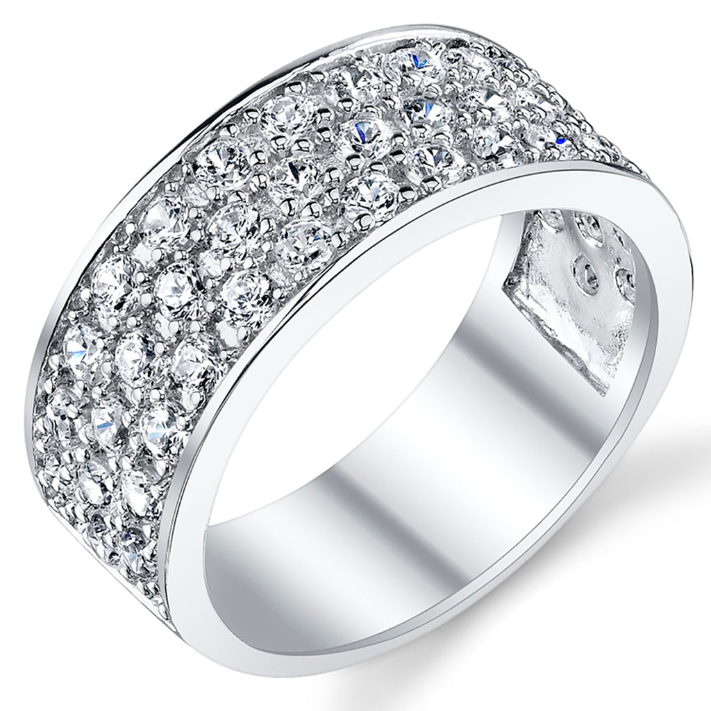 Buy quality 925 sterling silver diamond ladies and gents ring in Ahmedabad