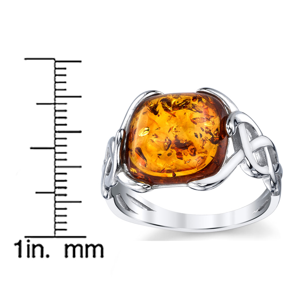 Huge Baltic Amber Vintage Ring hotsell Size 5 Silver Tone Metal Hallmarked