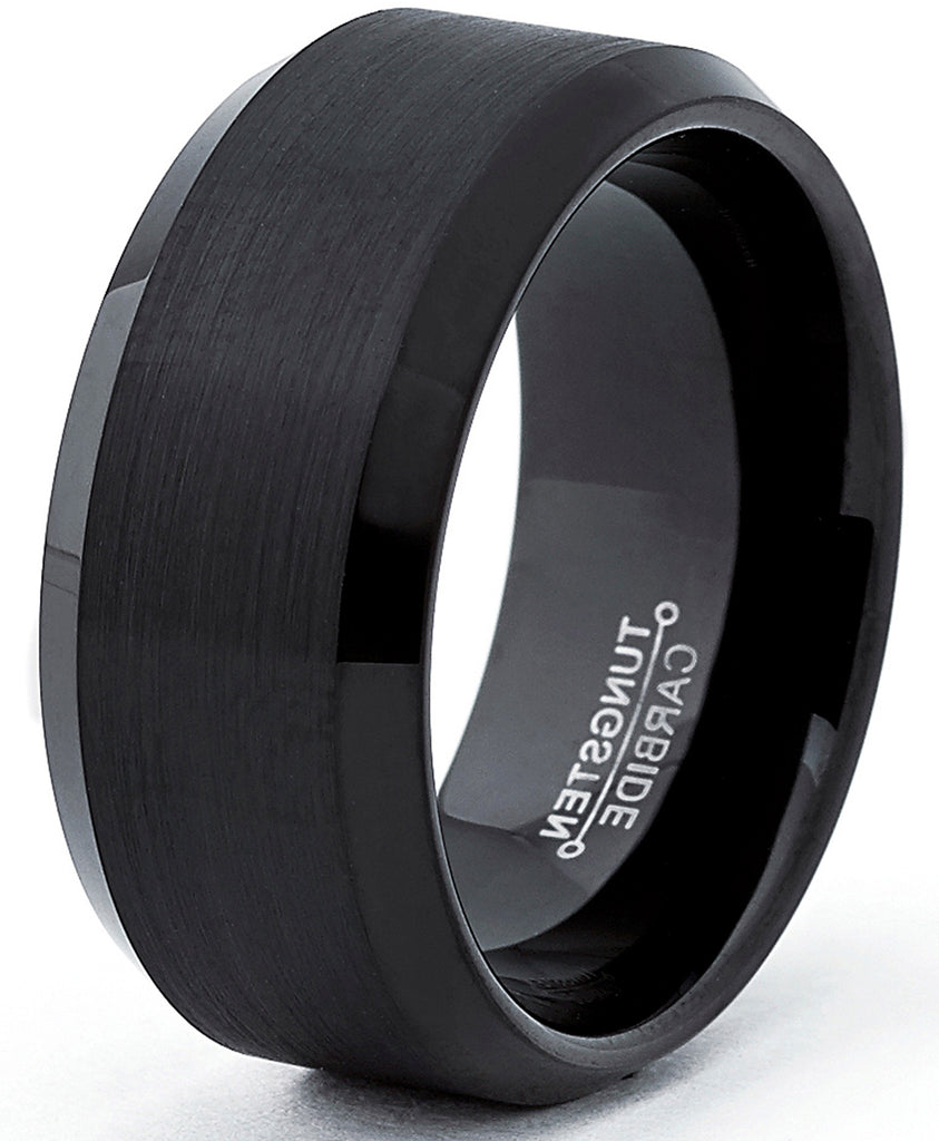 Sposo Tungsten Carbide Black Ring Size 9.5 deals