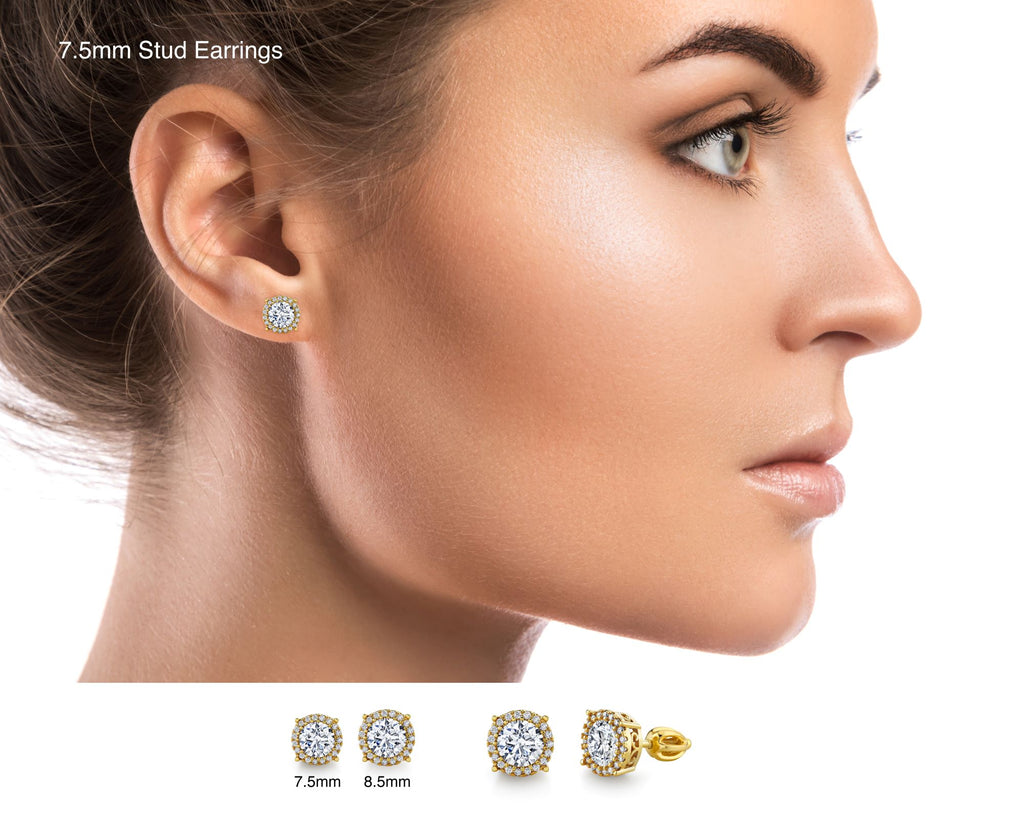 Vintage Sterling Silver, gold plated, screw back earrings each