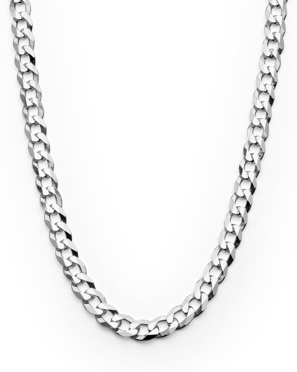Men's 3.5MM Sterling Silver 925 Italian Curb Chain Necklace 16 18 20 –  Metal Masters Co.