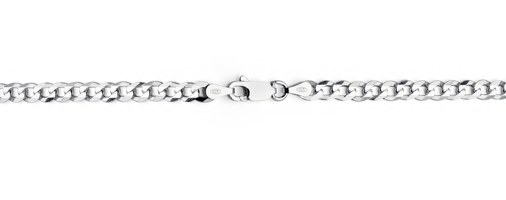 Miabella Solid 925 Sterling Silver Italian 12mm (1/2 inch) Solid Diamond-Cut Cuban Link Curb Chain Necklace for Men, Made in Italy