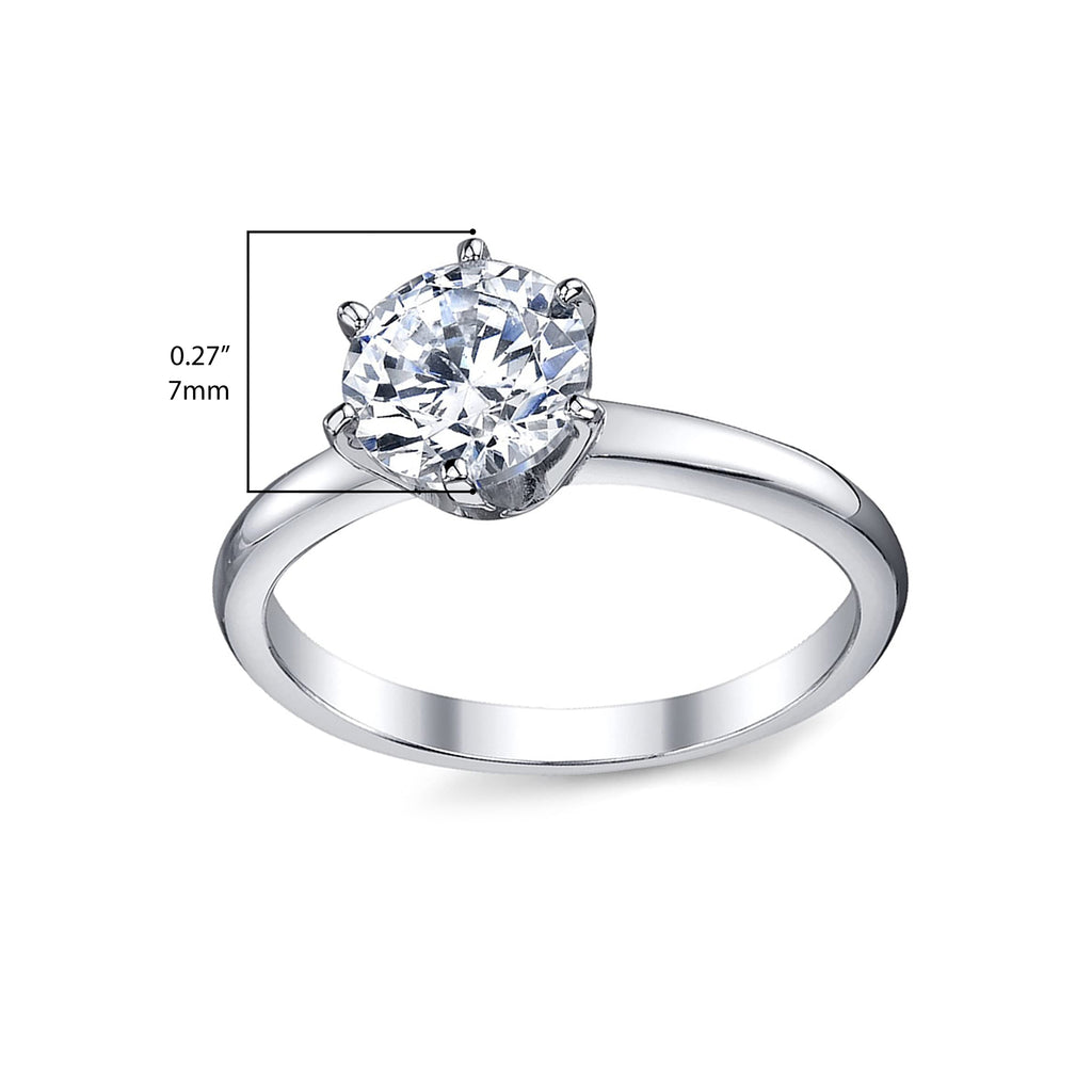 2.25 and 1.25 Carat 18K Gold Over Sterling Silver Dainty Halo