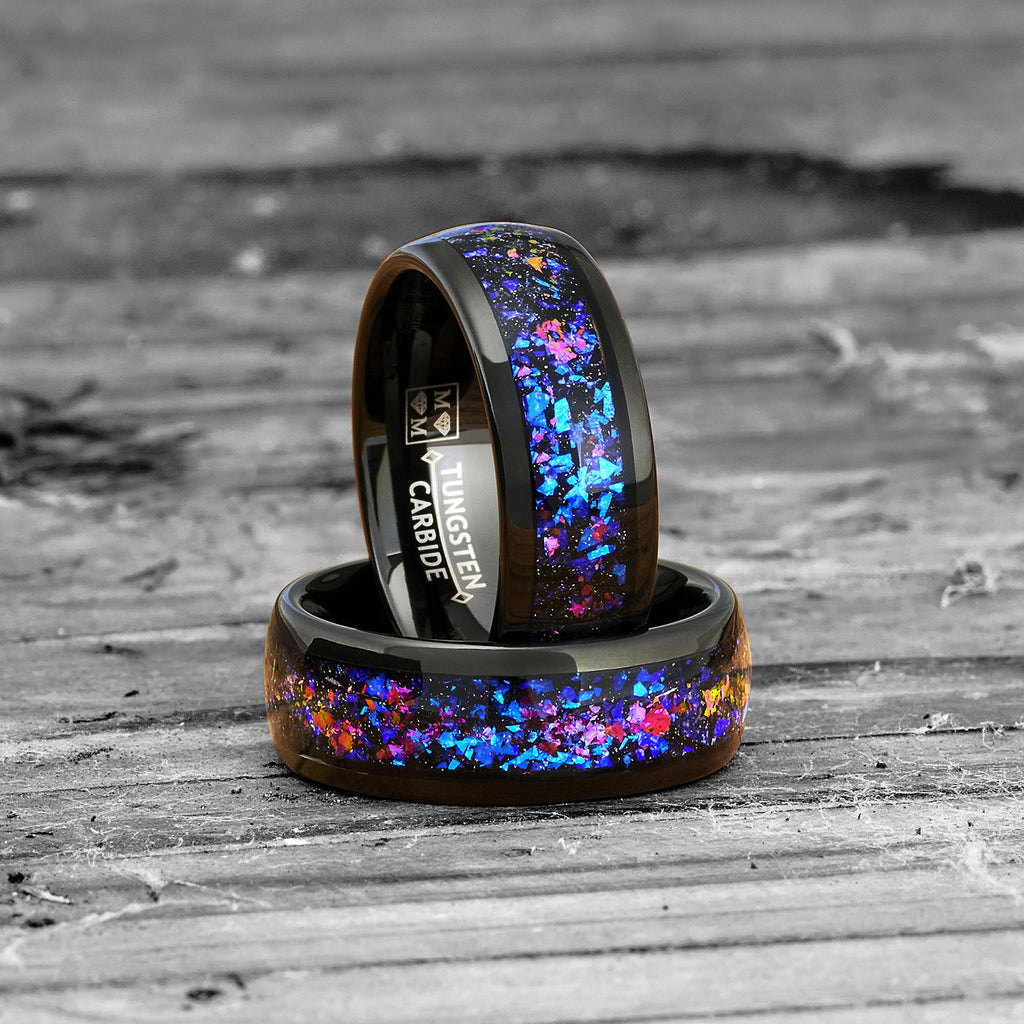 Two Tone, Black And Colorless Diamond Ring » JewelryThis - Custom Jewelry