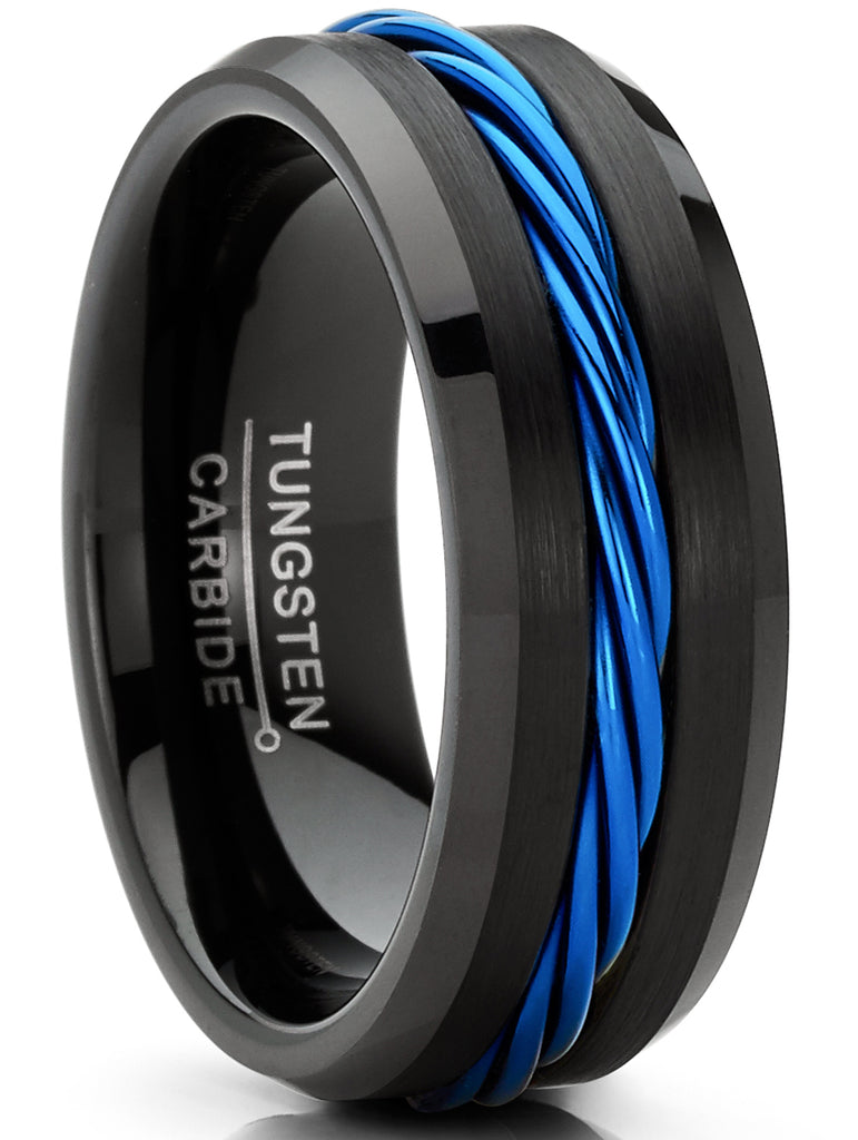 Grooved Tungsten Rings: Modern and Classic
